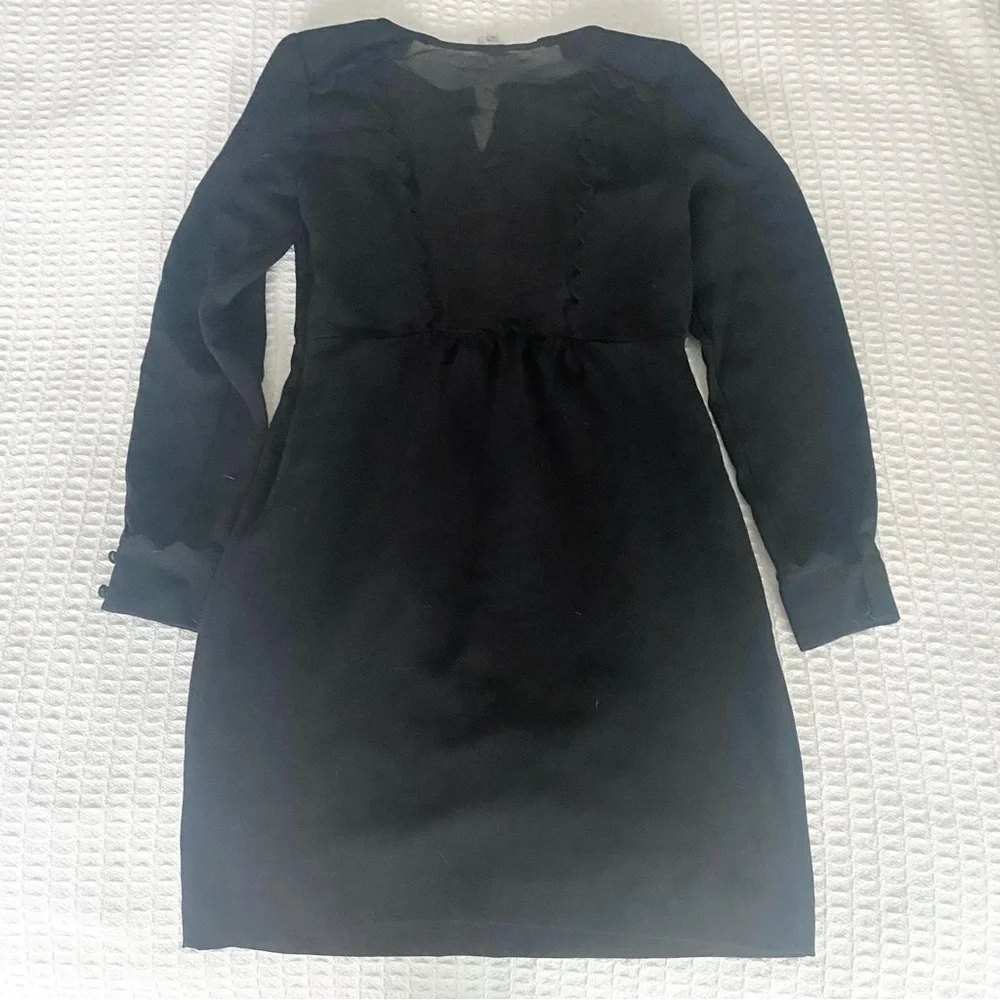 Hoss intropia black scallop long sleeve dress size 38